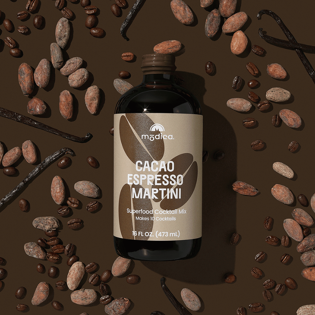 Modica — Cacao Espresso Martini, Cocktail Mix, 16 fl oz – Minus