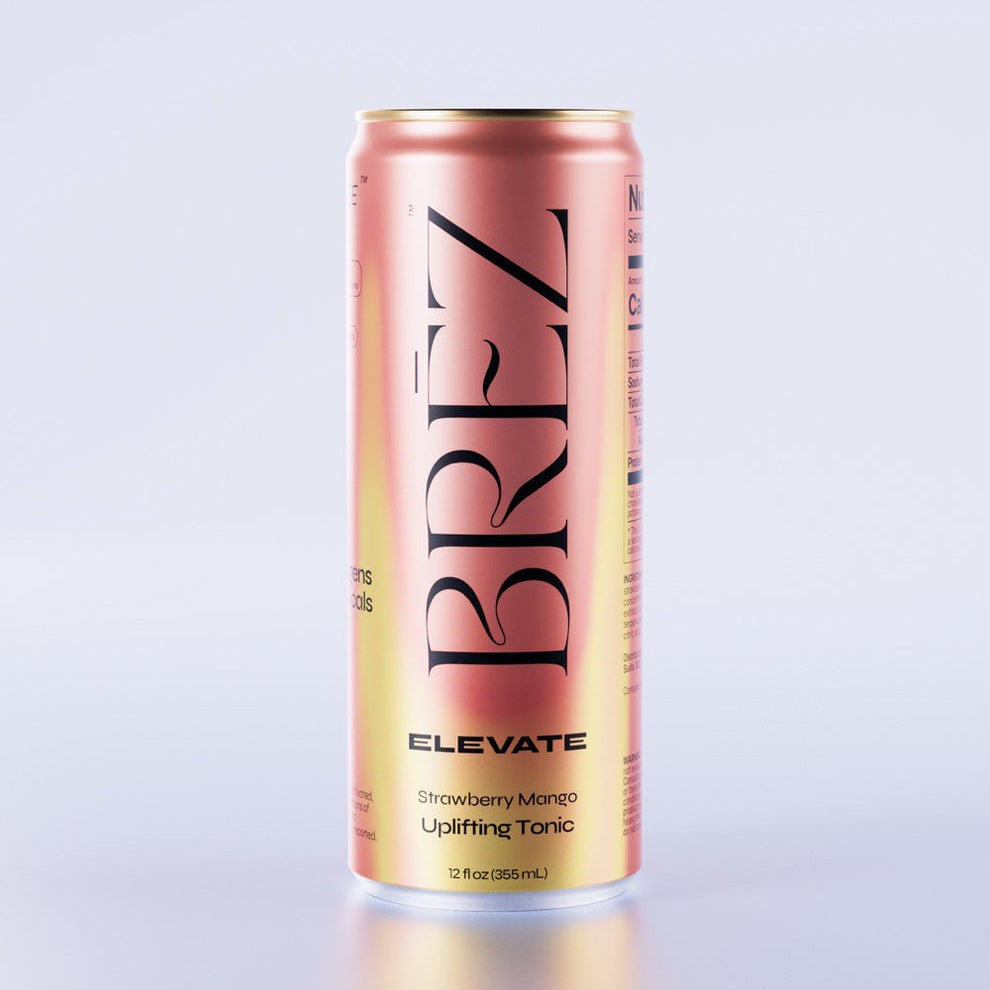 BREZ — ELEVATE, STRAWBERRY MANGO, UPLIFTING TONIC, 4-PACK – Minus