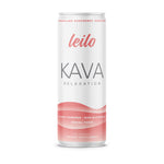 Leilo — Raspberry Hibiscus, Sparkling Kava Beverage, 4-pack of 12 oz cans