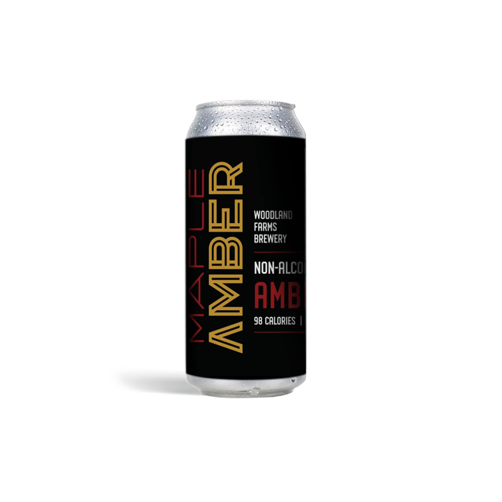 
            
                Load image into Gallery viewer, Woodland Farms Brewery — Maple Amber, Non-Alcoholic - 4-pack of 16 oz cans
            
        