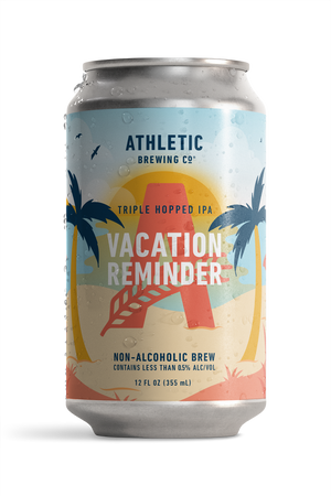Athletic Brewing Co. — VACATION REMINDER, TRIPLE HOPPED IPA, Limited Edition, 6 pack