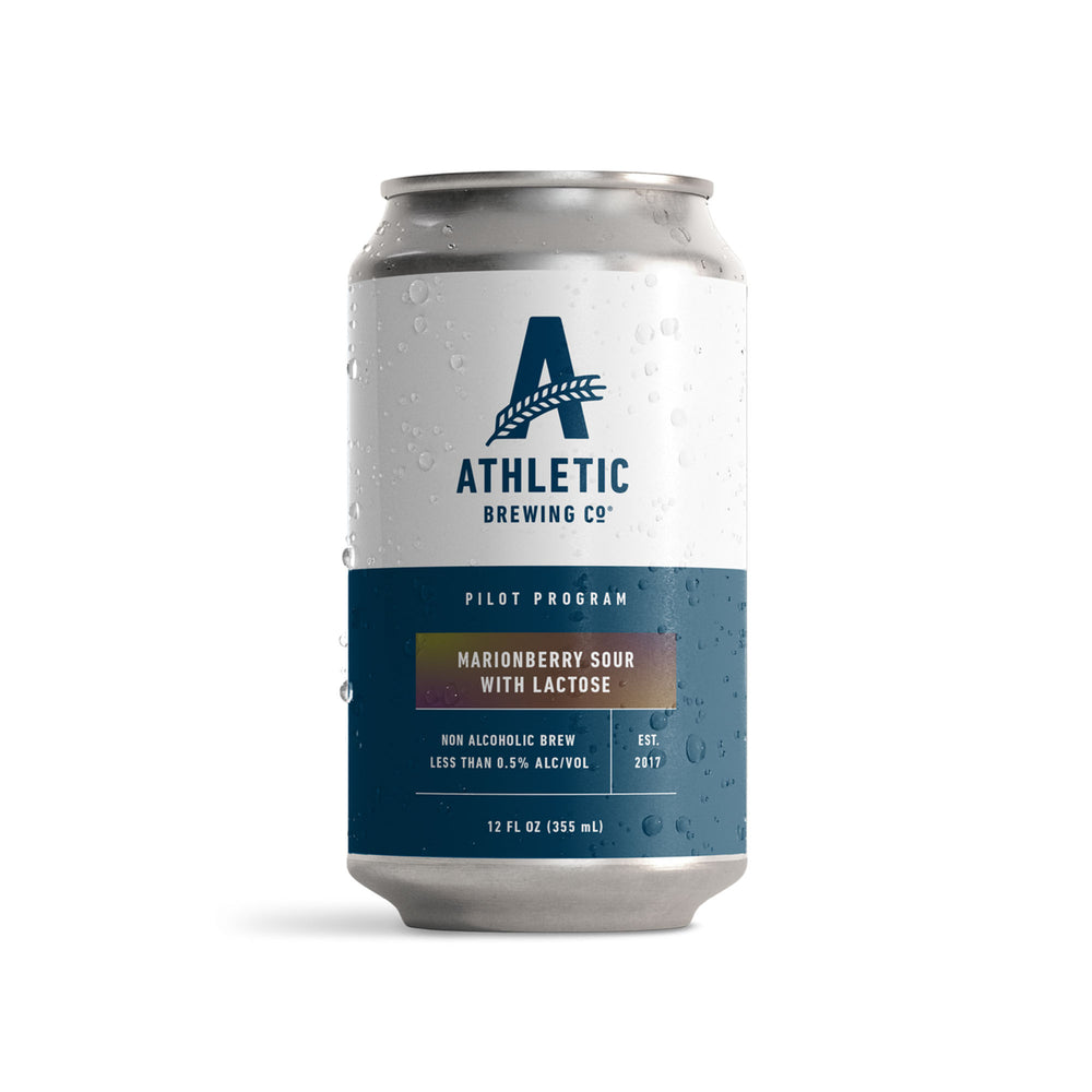 Athletic Brewing Co. — MARIONBERRY SOUR with LACTOSE, Limited Edition, 6 pack