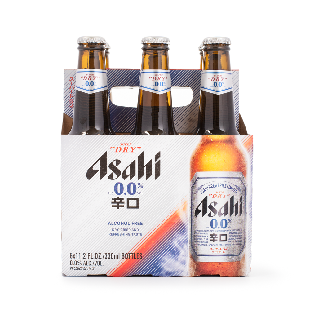 ASAHI - Super Dry 0.0, 6-Pack Bottles
