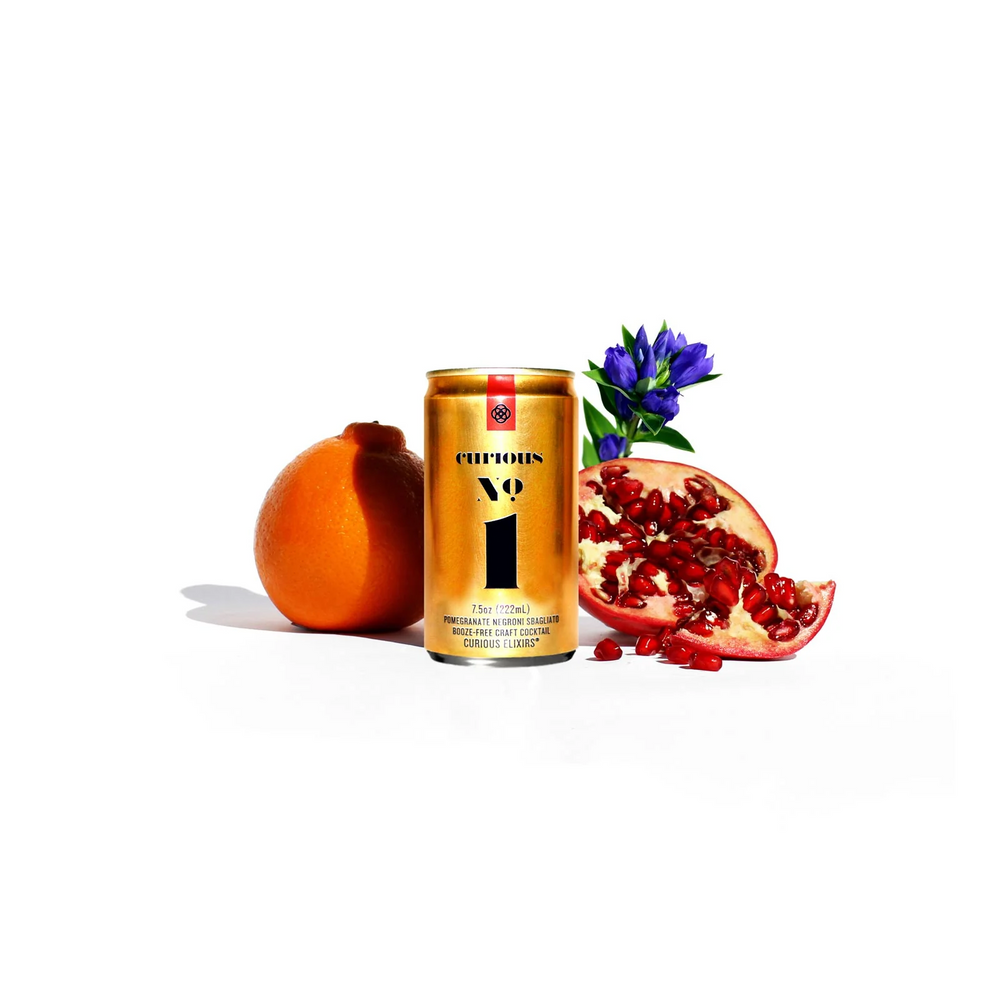 Curious Elixirs — No. 1 - Pomegranate Negroni, 4-Pack cans 7.5 oz