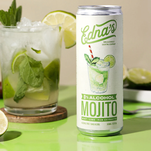 Edna’s — Mojito, Alcohol-Free Cocktail, 4-Pack