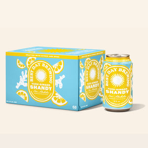 Best Day Brewing —  Yuzu-Ginger Shandy, Non-Alcoholic, 6-pack