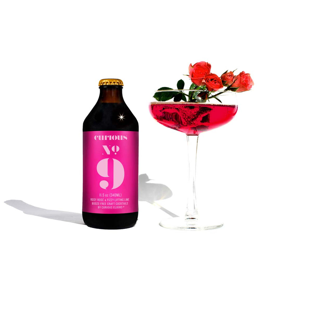 Curious Elixirs — No. 9  NONALCOHOLIC SPARKLING ROSÉ COCKTAIL (limited release)