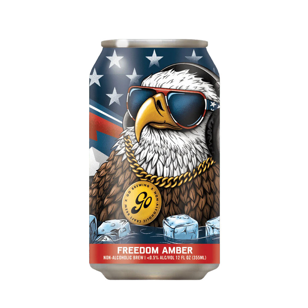 Go Brewing — Freedom Amber, Gluten-Free + Adaptogens, 6-Pack