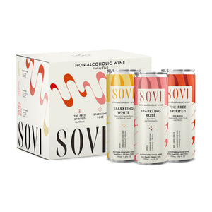 Sovi – Variety Pack, Alcohol-Removed Wine, 6-pack Cans