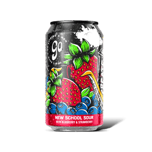 Go Brewing — New School Sour, Blueberry & Strawberry, 6-Pack