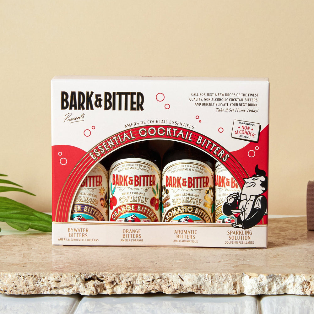 Bark & Bitter — Essential Cocktail Bitters Sampler Kit, 4-Pack