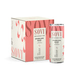 Sovi – Sparkling Rosé, Alcohol Removed Wine, 4-pack of 250 ml of cans