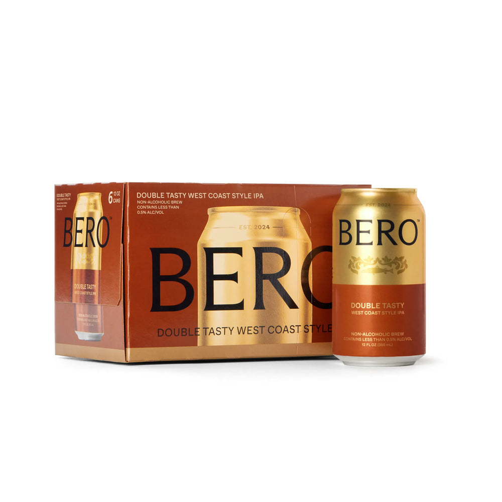 BERO — Double Tasty West Coast IPA, Non-Alcoholic Brew 0.5%, 6-Pack