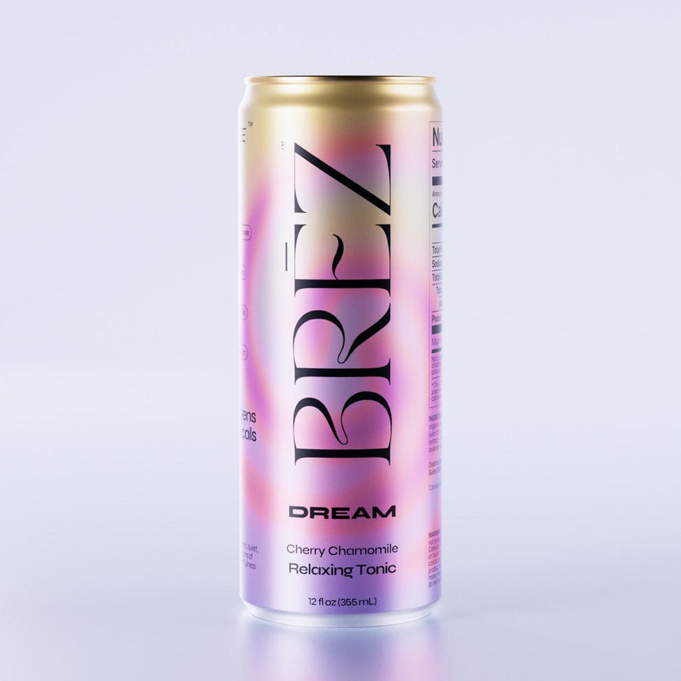 BRĒZ — DREAM, CHERRY CHAMOMILE, FUNCTIONAL BEVERAGE, 4-PACK