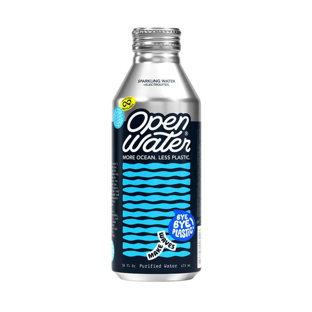 Open Water - Sparkling Water with Electrolytes, Single 16oz can