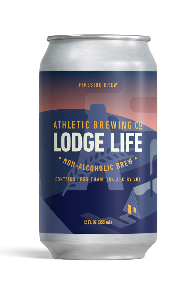 Athletic Brewing Co. — Lodge Life, Non-Alcoholic Dark, 6-pack of 12 oz cans