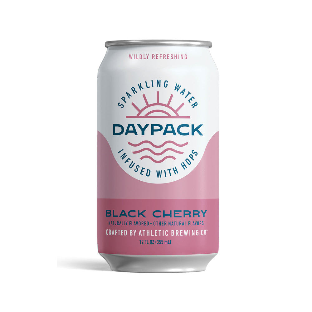 Athletic Brewing Co. — Daypack Premium Hop Seltzer, Black Cherry, 6 pack - Minus Moonshine | Dry Drinks And Potions