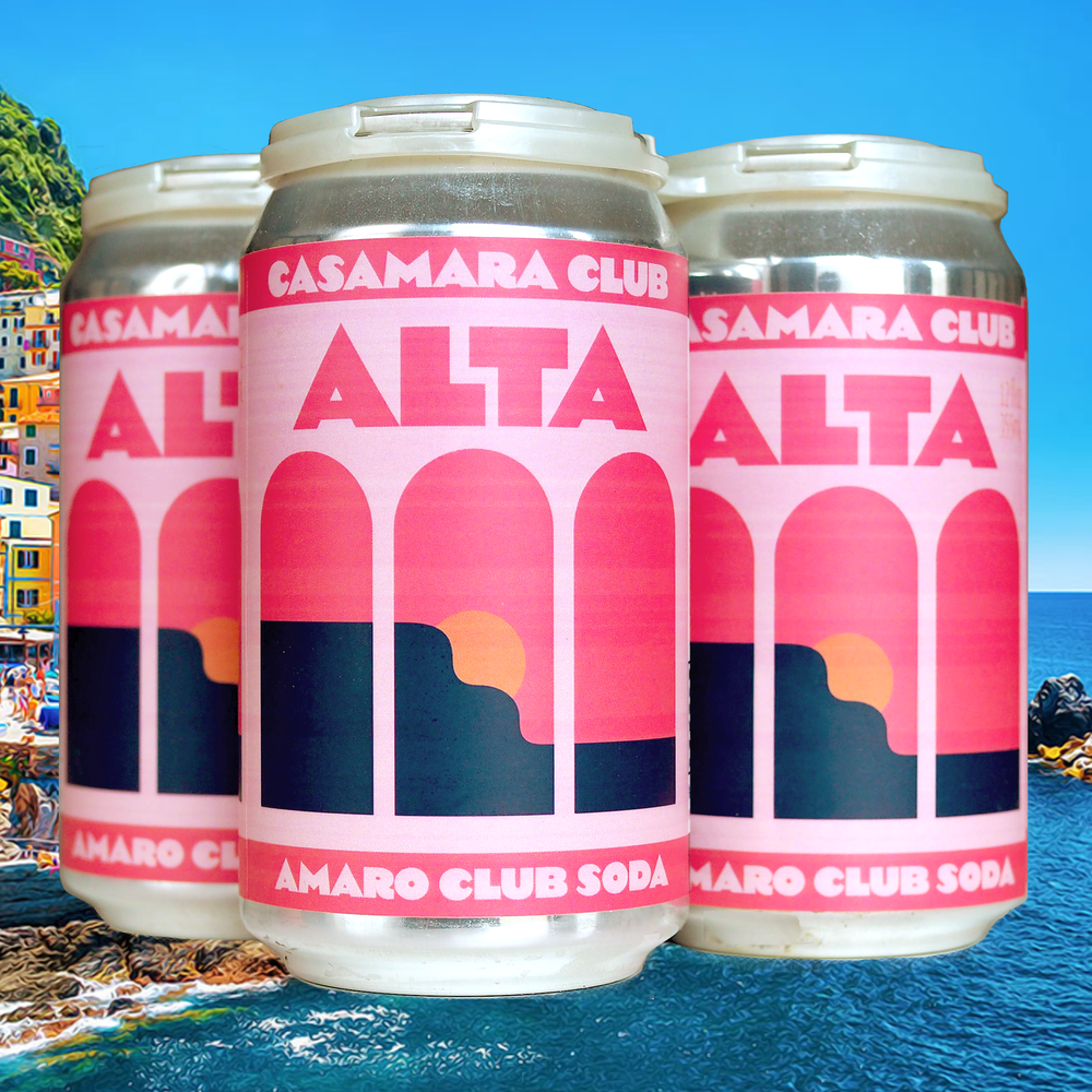 Casamara Club — Alta, the aperitivo in a can, 4-pack cans - Minus Moonshine | Dry Drinks And Potions