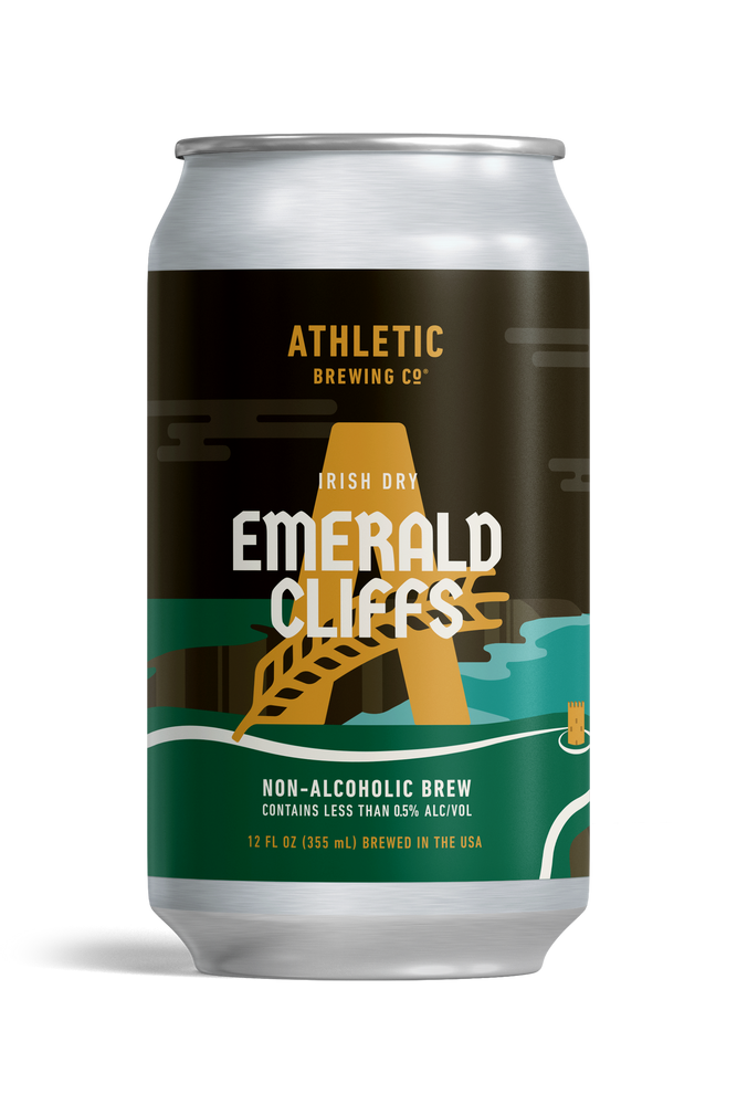 Athletic Brewing Co. — Emerald Cliffs, Non-Alcoholic Dark, 6-pack of 12 oz cans