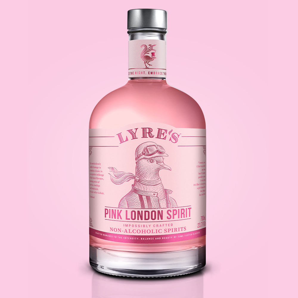 Lyre's Pink London Spirit - Nonalcoholic Gin - Minus Moonshine | Dry Drinks And Potions