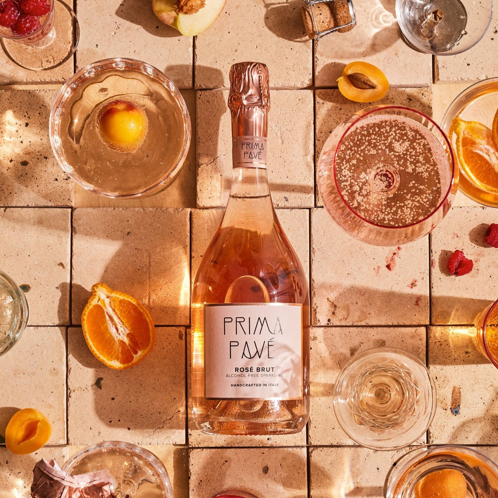 Prima Pavé — Rosé Brut, Alcohol Free Sparkling 0.0% - Minus Moonshine | Dry Drinks And Potions