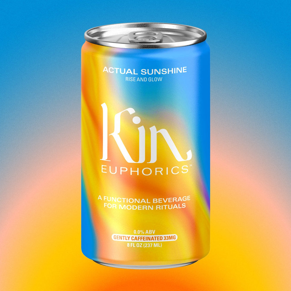 Kin Euphorics - Actual Sunshine, Rise and Glow, 4 pack