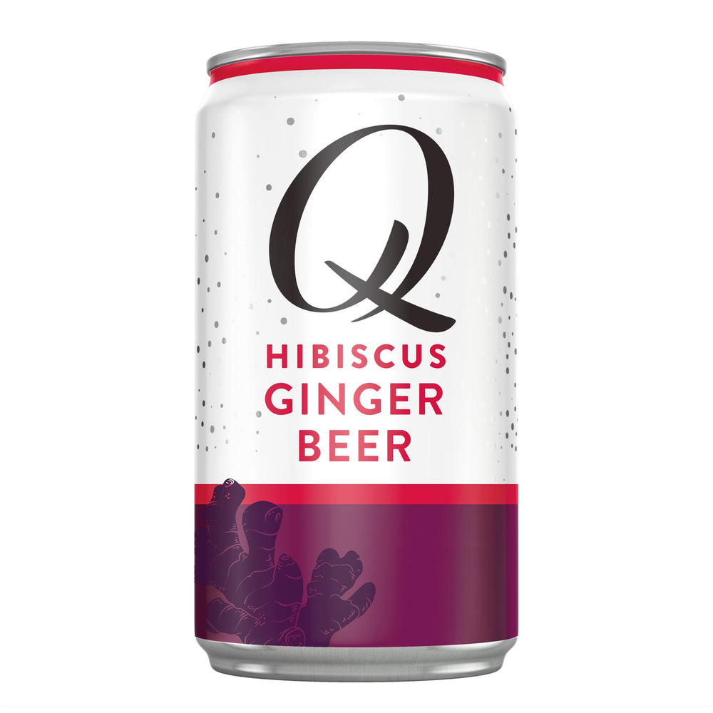 
            
                Load image into Gallery viewer, Q Mixers — Hibiscus Ginger, 4-pack of 7.5 oz cans - Minus Moonshine | Dry Drinks And Potions
            
        