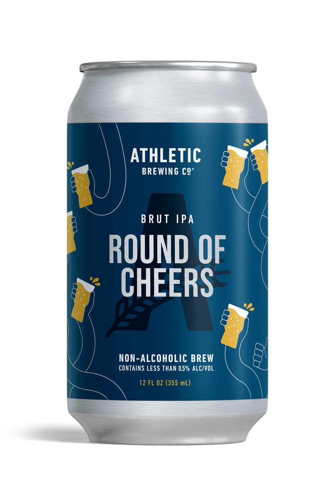 Athletic Brewing Co. — Round Of Cheers, Brut IPA, Limited Edition, 6-pack - Minus Moonshine