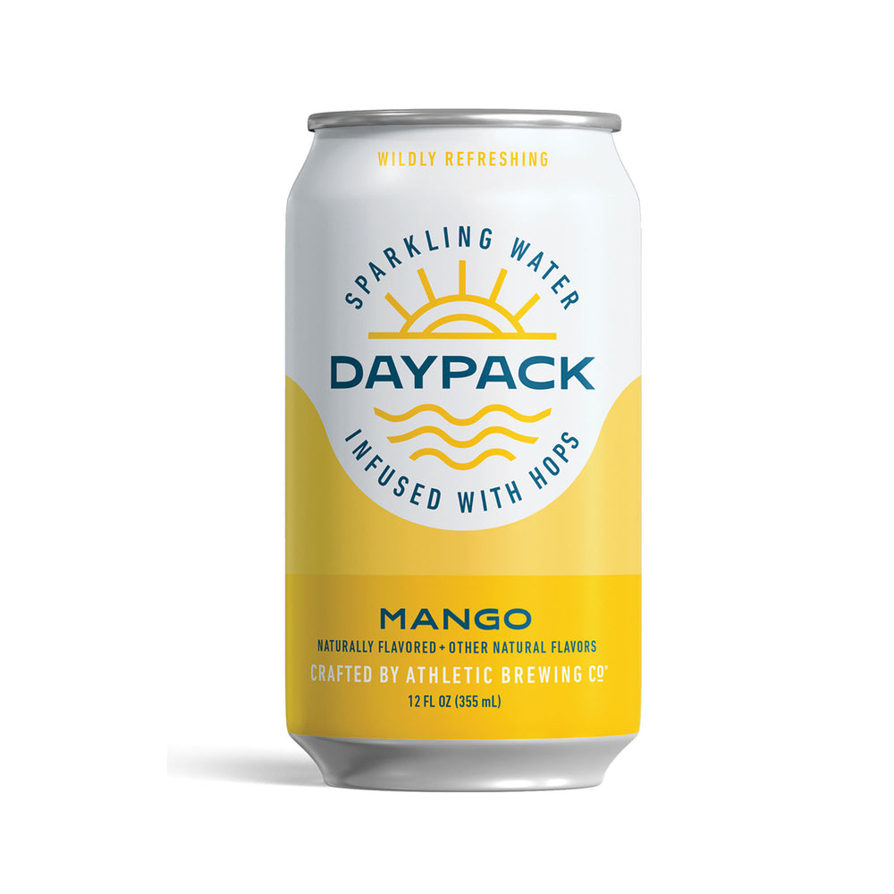 Athletic Brewing Co. — Daypack Premium Hop Seltzer, Mango, 6 pack - Minus Moonshine | Dry Drinks And Potions