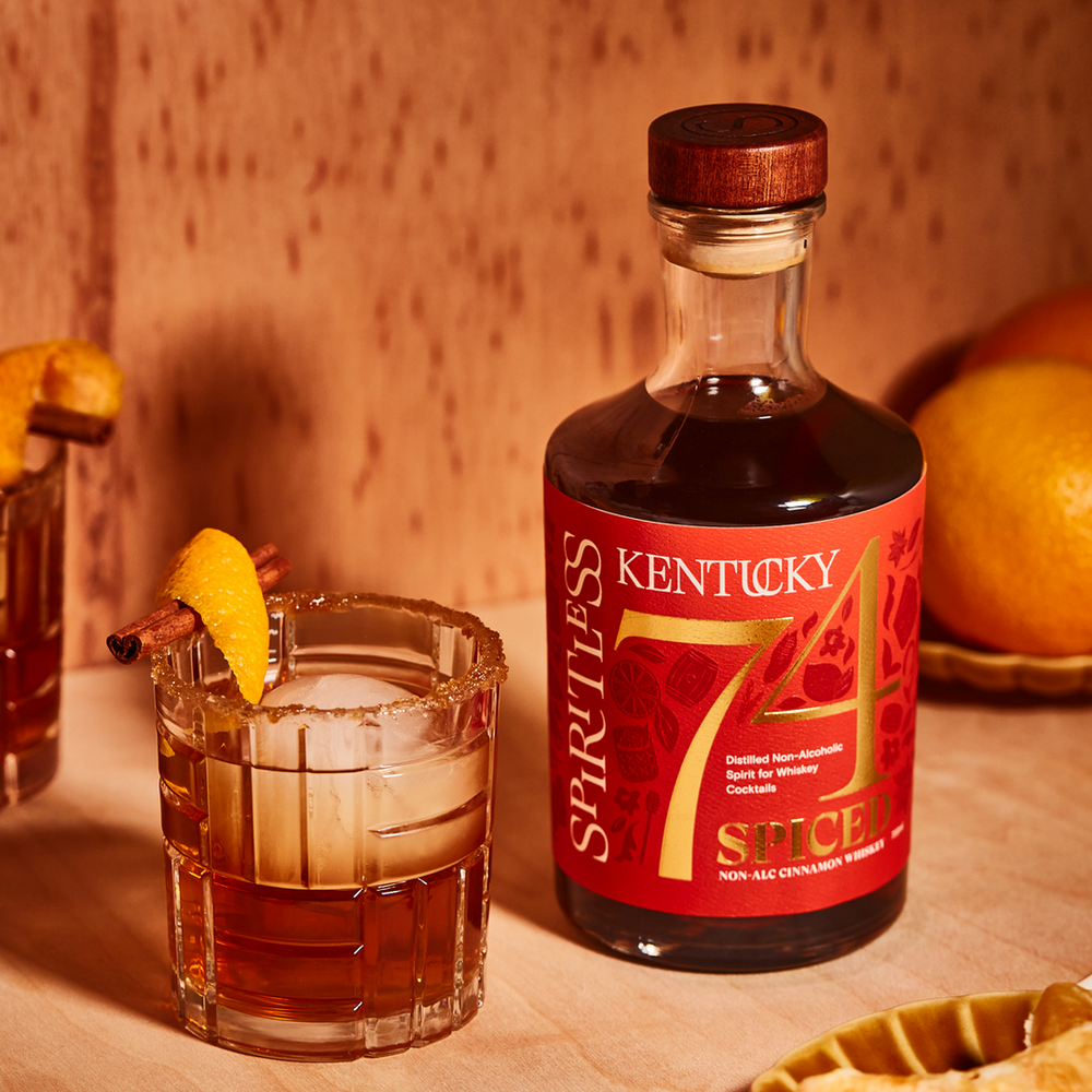 
            
                Load image into Gallery viewer, Spiritless — Kentucky 74 Spiced, Non-Alc Cinnamon Whiskey 700 ml
            
        