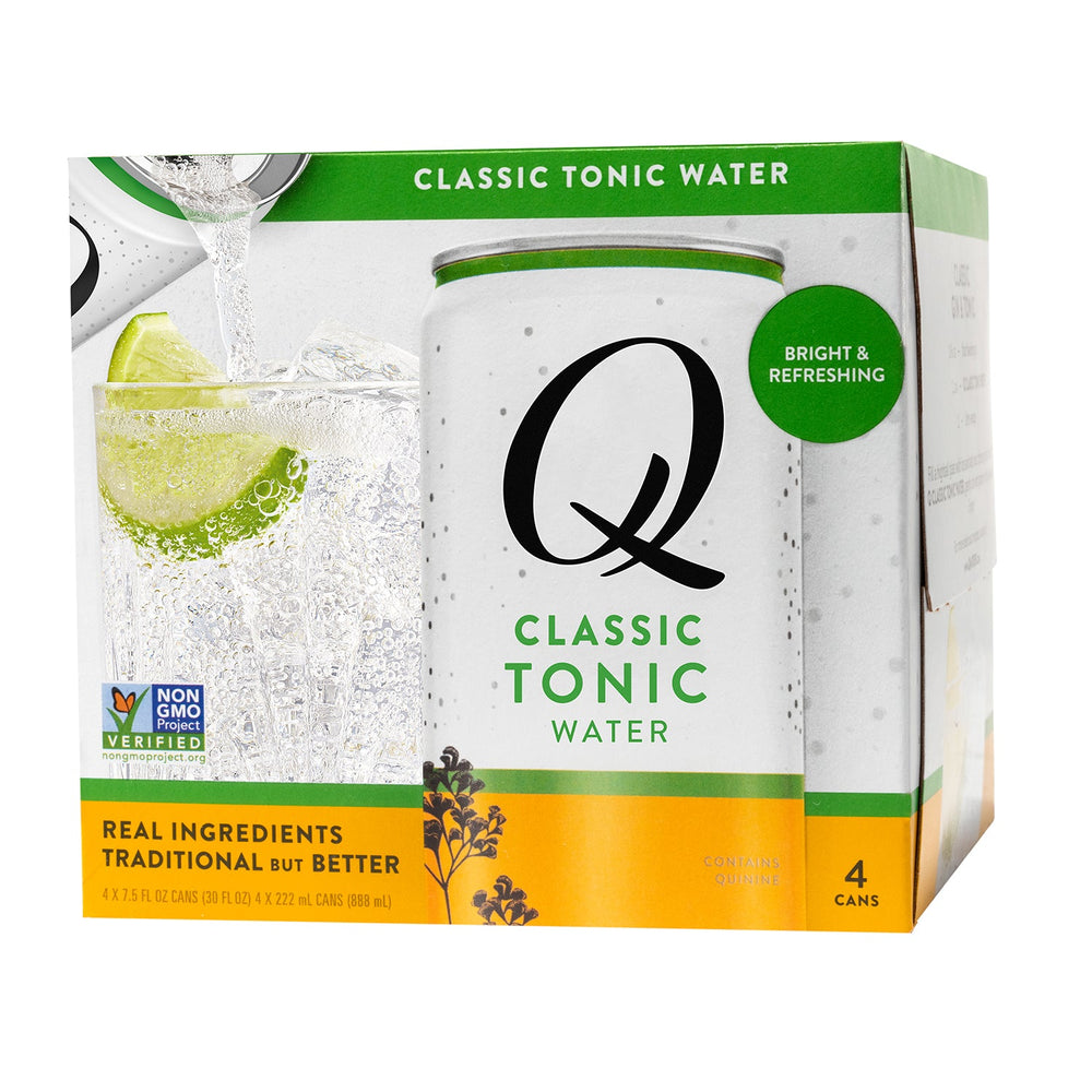 
            
                Load image into Gallery viewer, Q Mixers — Classic Tonic Water, 4-pack of 7.5 oz cans - Minus Moonshine | Dry Drinks And Potions
            
        