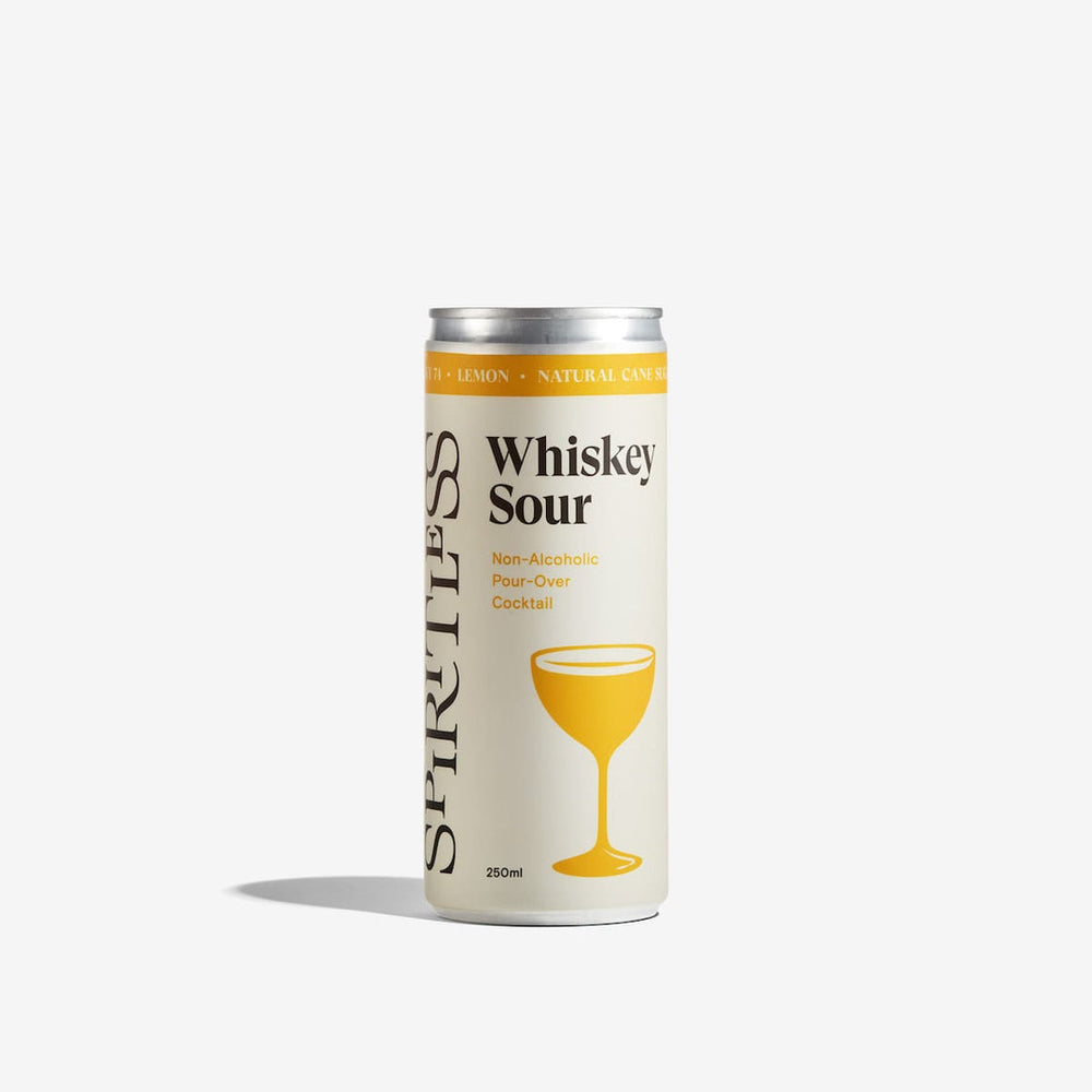 
            
                Load image into Gallery viewer, Spiritless - Whiskey Sour, Non-Alcoholic Pour-Over Cocktail, 4-pack cans
            
        
