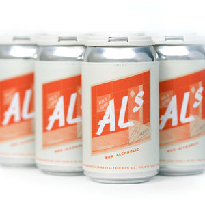 Al's — Classic NA American Lager, 6-pack of 12 oz cans – Minus Moonshine