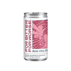 For Bitter For Worse - Rose City Fizz, 4 Pack Cans - Minus Moonshine | Dry Drinks And Potions