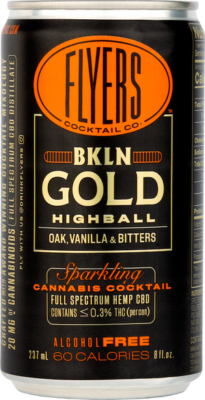 Flyers Cocktail Co. — BK Gold, 6-pack of 8 oz cans - Minus Moonshine | Dry Drinks And Potions