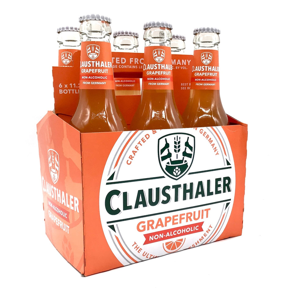 Clausthaler — Grapefruit Malt Beverage, 6-pack - Minus Moonshine | Dry Drinks And Potions