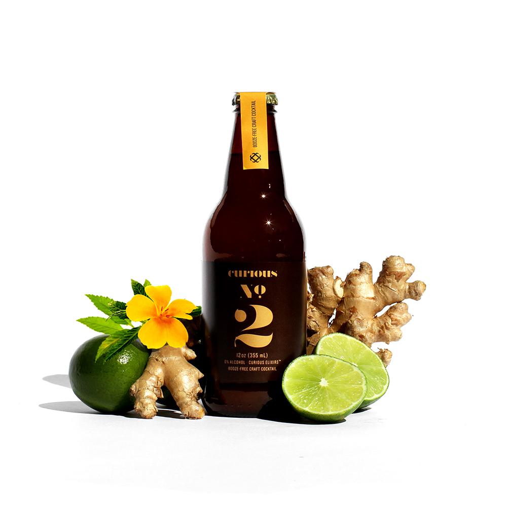 Curious Elixirs — No. 2, Spicy Pineapple Ginger - Minus Moonshine | Dry Drinks And Potions