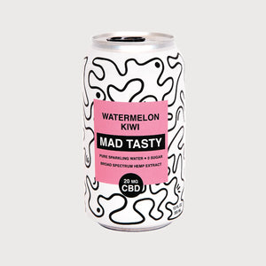 Mad Tasty — Watermelon Kiwi, CBD Sparkling Water 4-pack