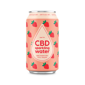 
            
                Load image into Gallery viewer, Untitled Art — CBD Strawberry Seltzer, 4-pack - Minus Moonshine | Dry Drinks And Potions
            
        