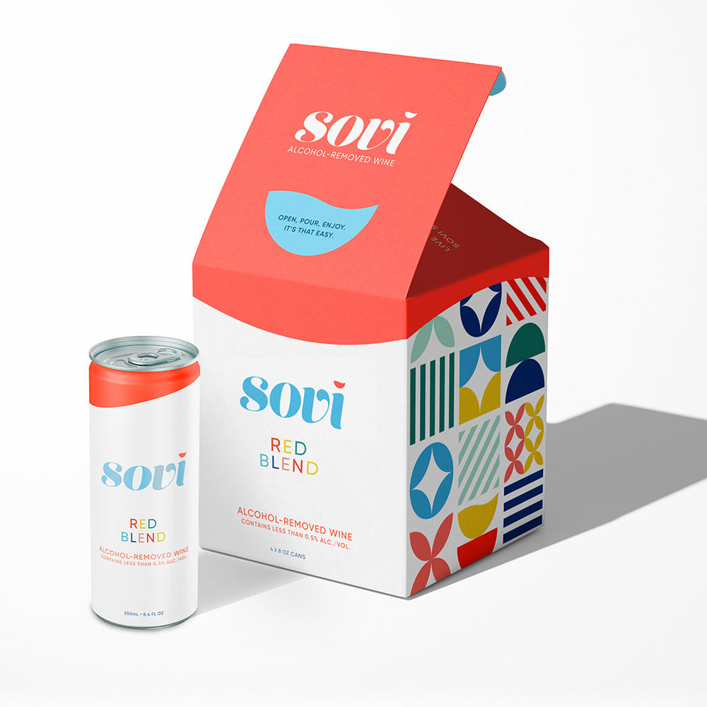 Sovi — Red Blend, 4-pack of 250 ml cans - Minus Moonshine | Dry Drinks And Potions