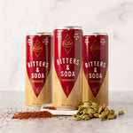 The Bitter Housewife — Cardamom Bitters & Soda, 4-pack of 12 oz cans - Minus Moonshine | Dry Drinks And Potions