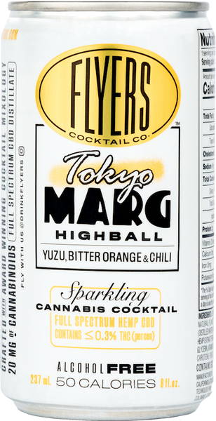 Flyers Cocktail Co. — Tokyo MARG, 6-pack of 8 oz cans - Minus Moonshine | Dry Drinks And Potions